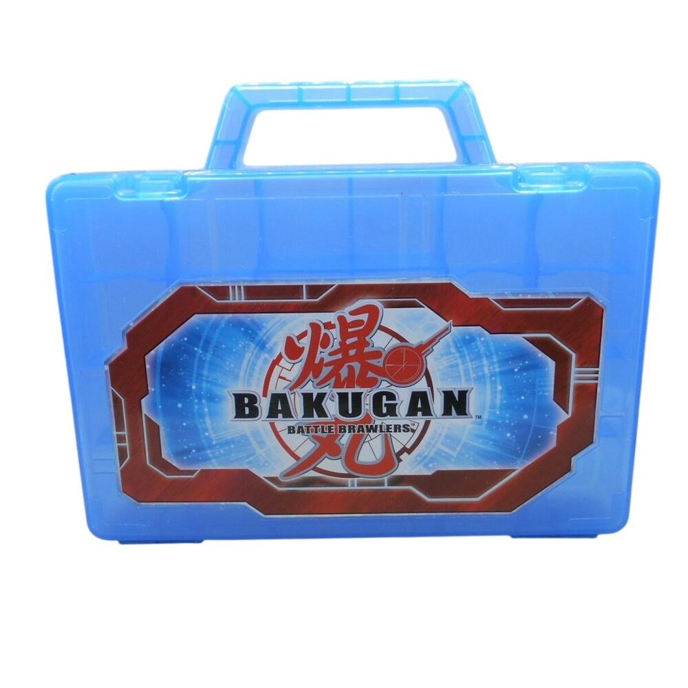 Bakugan Battle Brawlers Blue Storage Carrying Case 9" x 6" Holds 24 Balls